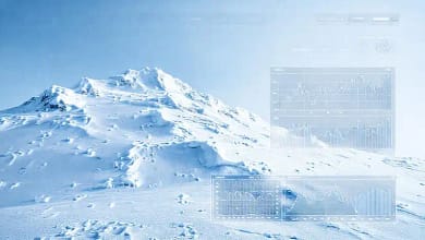 Avalancha de nieve: visualización gráfica analítica