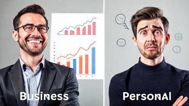 Gráficos contrastan negocios y vida personal