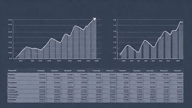 Presenta datos financieros visuales de forma clara