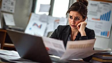 La empresaria analiza datos con preocupación