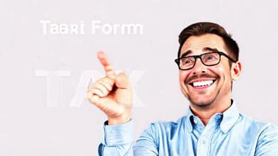 Formulario impositivo brillante: alivio financiero esperanzador