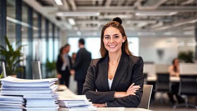 Éxito empresarial visualizado en datos