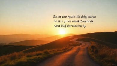 Un camino tranquilo inspira confianza y esperanza