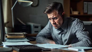 El escritorio refleja angustia financiera y preocupación