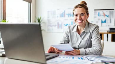 Contabilidad profesional presenta datos financieros claros