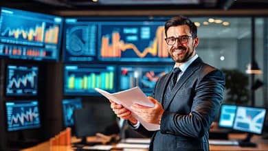 Gráficos financieros impulsan el éxito y confianza