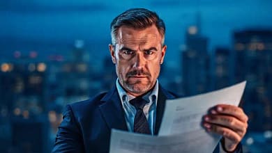 Un hombre de negocios confía en préstamos