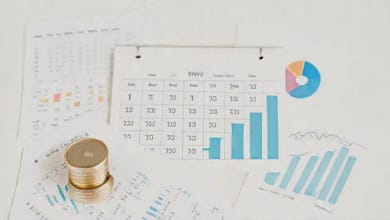 Calendario financiero visual y optimista