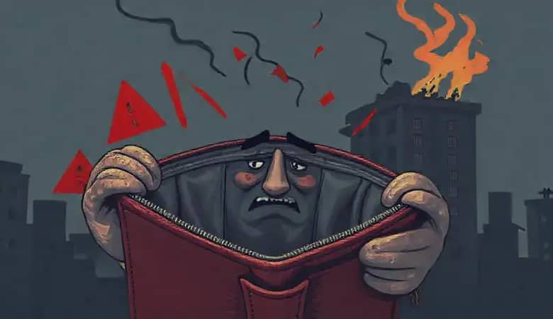 Crisis financiera: desesperación y ruina inminente