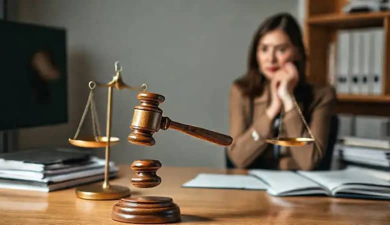 Una jueza juzga con seriedad y confianza