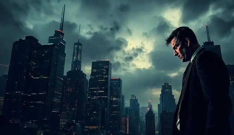 Una ciudad oscura y amenazante palpita