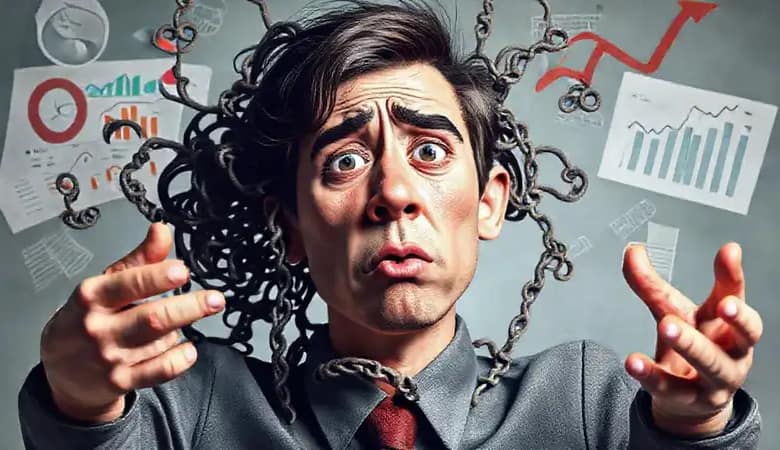 Una persona busca un futuro financiero brillante