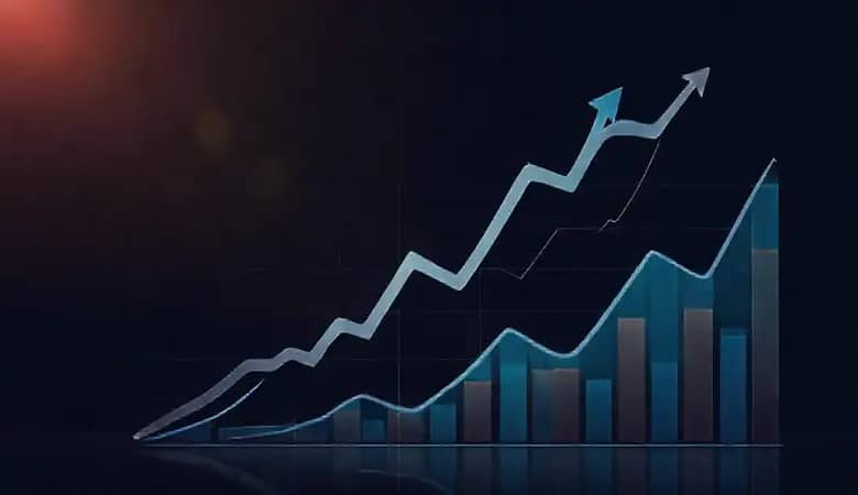 Gráficos corporativos muestran ganancias crecientes