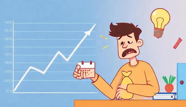 El gráfico financiero indica esperanza y progreso