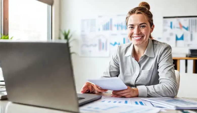 Contabilidad profesional presenta datos financieros claros