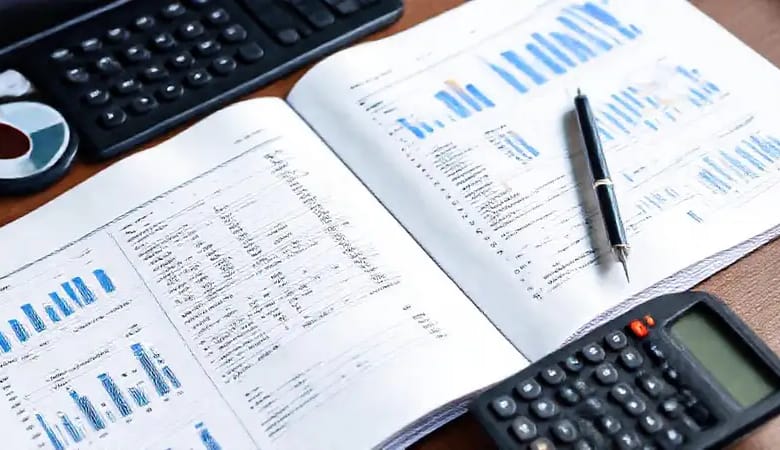 Un libro contable profesional y organizado