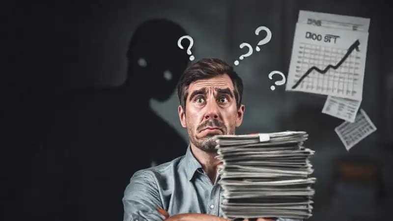 El hombre enfrenta problemas financieros graves