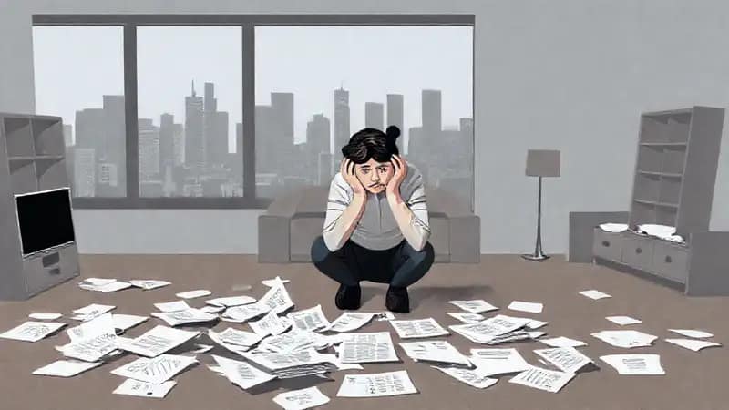 Una pareja afligida enfrenta dificultades financieras