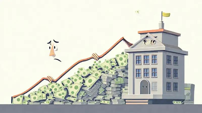 Una ilustración realista muestra finanzas tranquilas creciendo