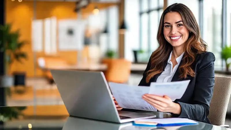 Ella prospera en su negocio moderno