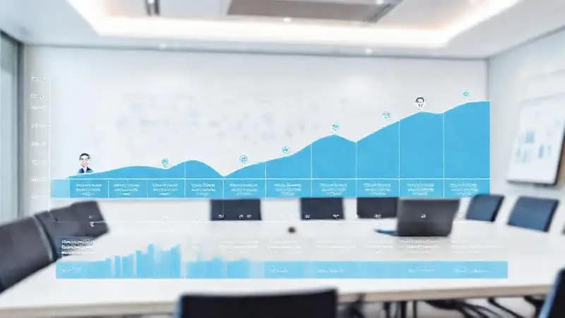 Presentación visual profesional y optimista