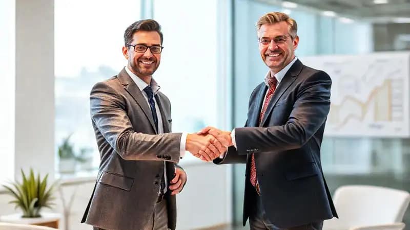 Un acuerdo exitoso en ambiente profesional