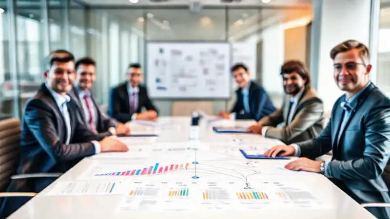 Reunión estratégica: enfoque empresarial y datos