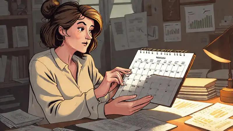 Una mujer planifica su futuro financiero