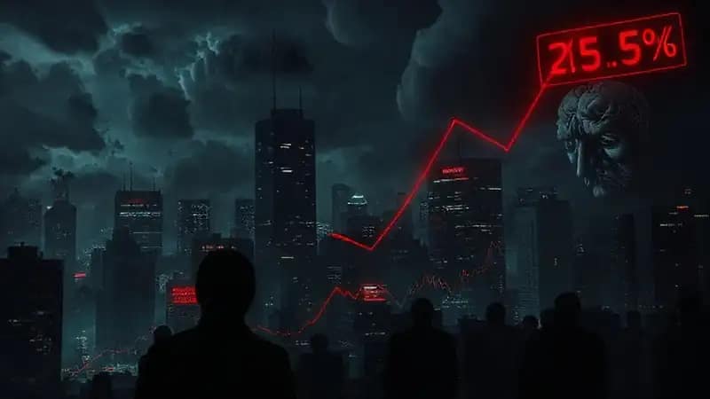 Una ciudad sombría anuncia un caos financiero