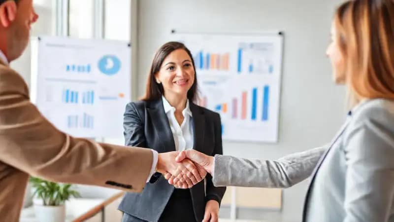 Ella ofrece soluciones con confianza y seguridad