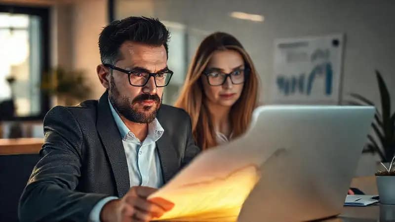 Análisis financiero profesional y sereno