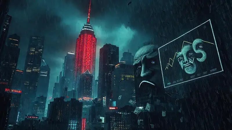 La ciudad oscura refleja caos financiero