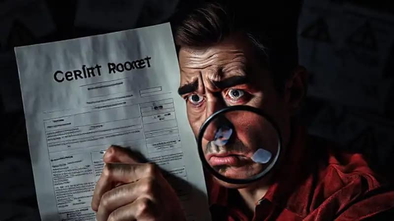 Informe de crédito oscuro: confusión y advertencia