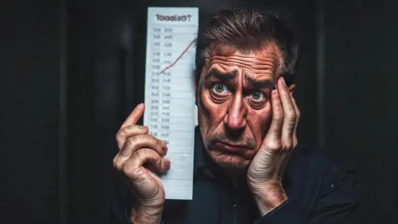 Hombre afligido busca respuestas financieras