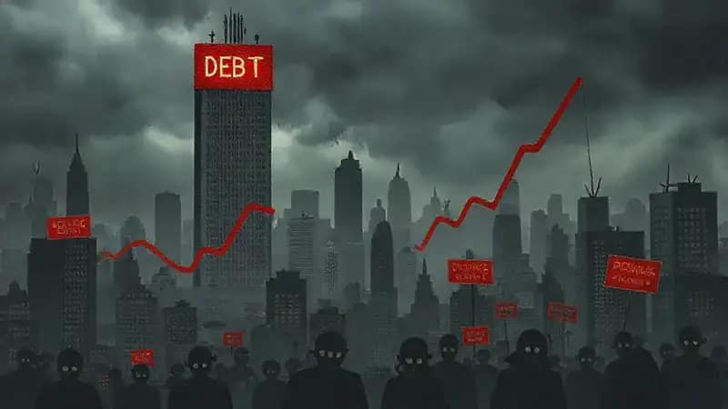 La ciudad se hunde en crisis financiera