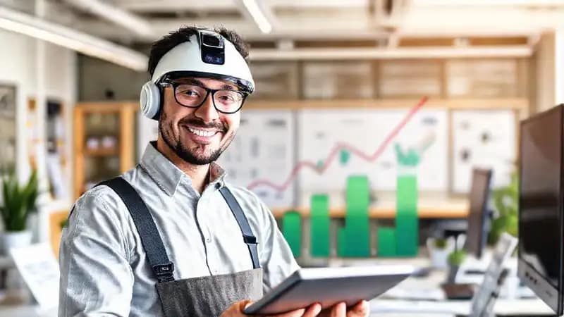 El trabajador exitoso muestra una buena calificación