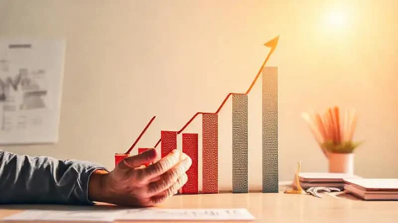 Éxito financiero y optimismo radiante emergen