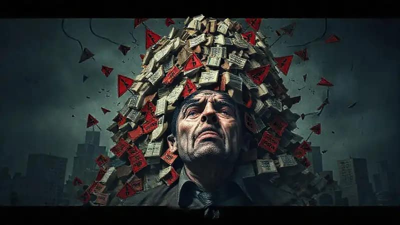 El hombre enfrenta una ruina financiera aterradora