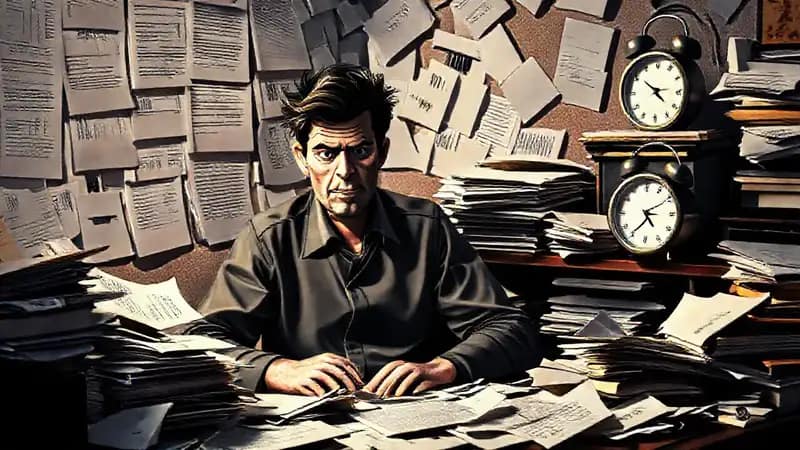 La oficina es caótica y urgente