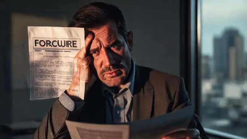 Un hombre afronta una grave crisis financiera